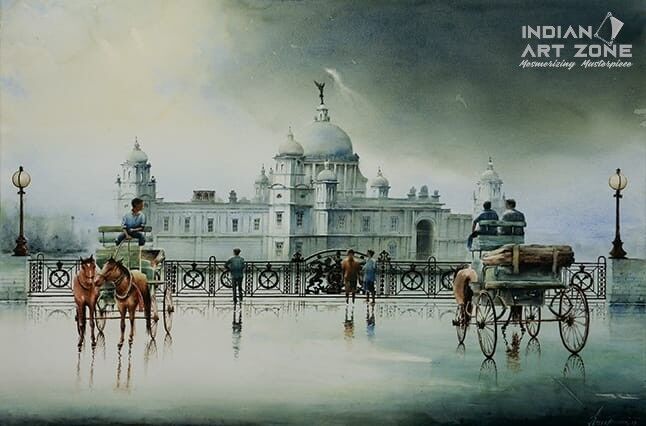 INDIAN CITYSCAPE ART - KOLKATA6