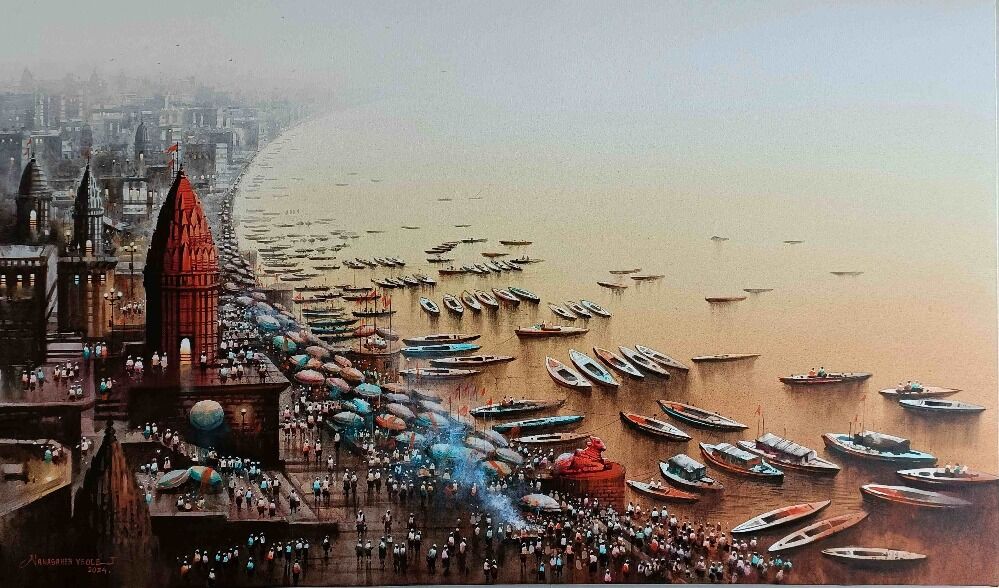 Dashashwamedh Ghat  top view   