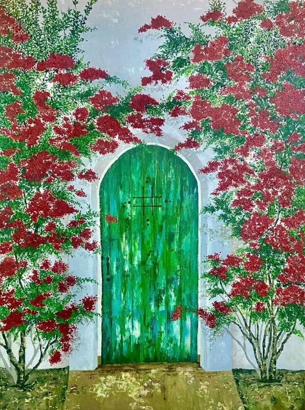 Green door