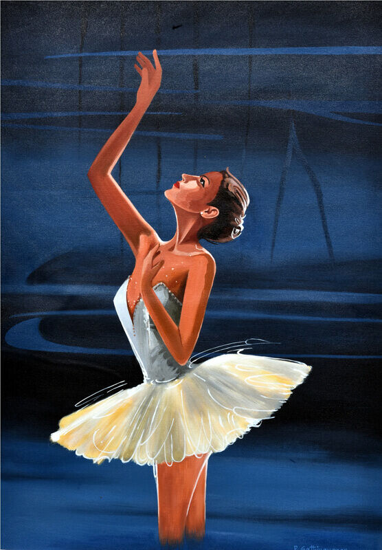 Elegant ballerina Dance Painting