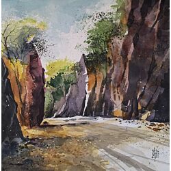 abstract art,The abstract art on the walls matches the minimalist color palette and adds a warm vibe