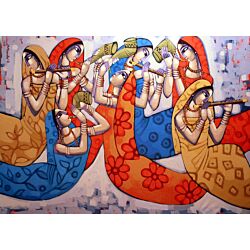 indian art,Contemporary Painting for your home Space, big canvas painting , large wall art