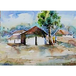 Indian village painting 2