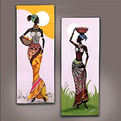 african painting,Daazzling figurative Art painting that tranform the wall with the new look