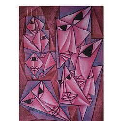 Geometric Abstract art is perfect for both modern and traditional spaces