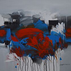 abstract painting,Modern art Paintings in Canvas medium adds definite charisma to your Living Room