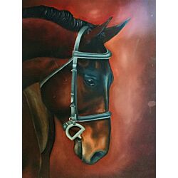 Stunning Horse painting will suitably fit your living room!