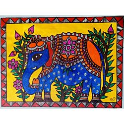madhubani art,madhubani art can be a very refreshing and dynamic addition to a space like the kitchen