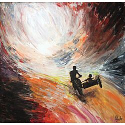 contemporary wall art , contemporary Art , contemporary Painting,An open-plan kitchen leaves plenty of room for artwork on the walls