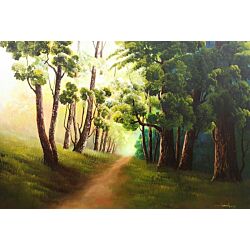Scenery Painting,original artwork that will bring a coherance of positivity and vibrance to the entire wall and room