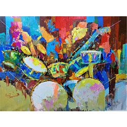 Jazz up your living spaces with modern art.  Art speaks louder than words!!