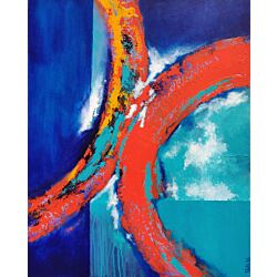 abstract wall art,"Abstract art is perfect for both modern and traditional spaces. Add some cheer to your home with a beautiful painting that reflects your creativity.  
While speech fails, Art Speaks!!"