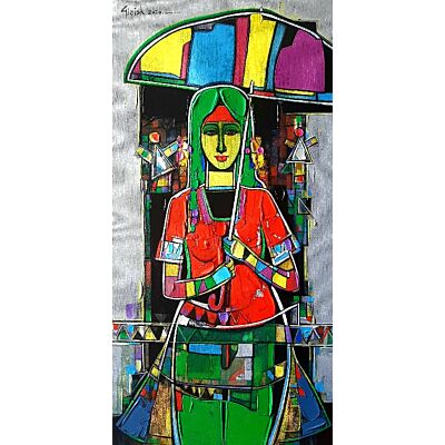 Lady with Umbrella 001