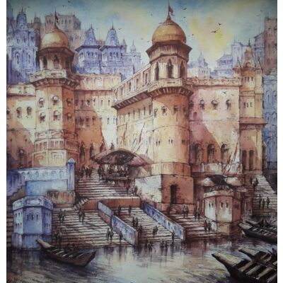banaras watercolor series 1