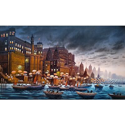 Banaras Ghat View 1