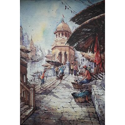banaras watercolor series 3