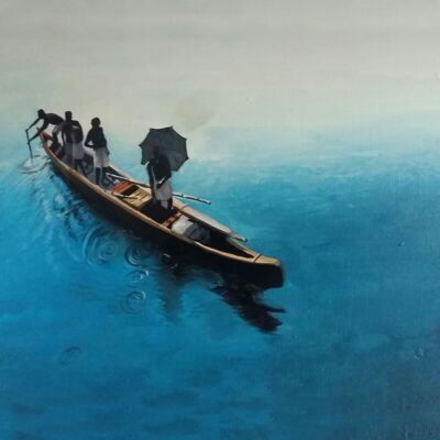 Boat Journey - Seascape Painting