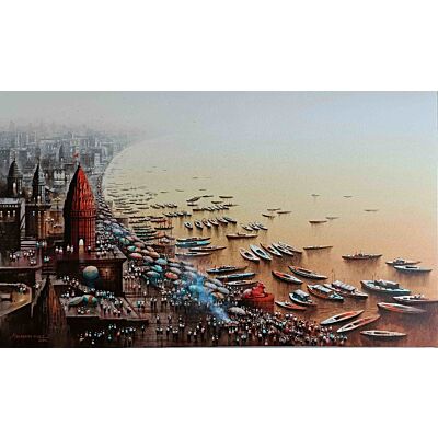 Dashashwamedh Ghat  top view   