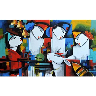 Devotees in Varanasi