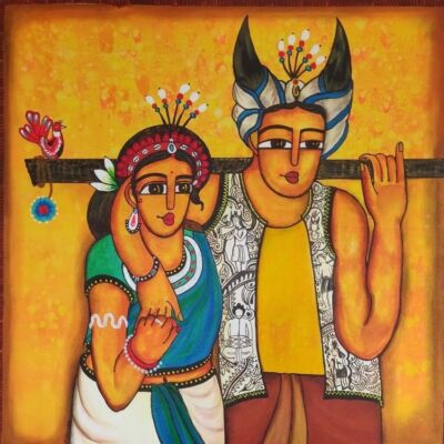 folk dancer couple 