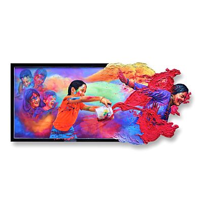 Holi in 3d Effect