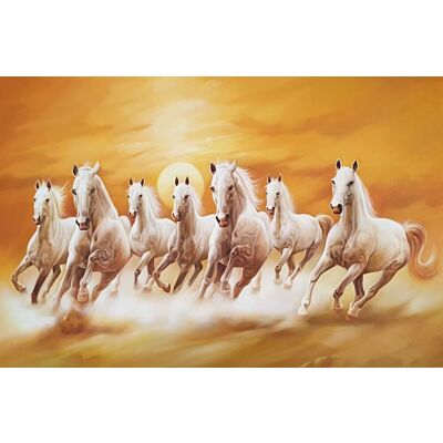 Seven horses running