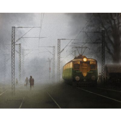 train in foggy morning 3