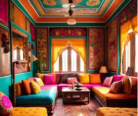 Indian Decor Ideas for your Living Room - Indian Textiles