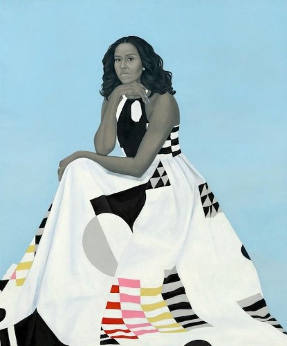 Amy Sherald’s official portrait of Michelle Obama Amy Sherald’s official portrait of Michelle Obama